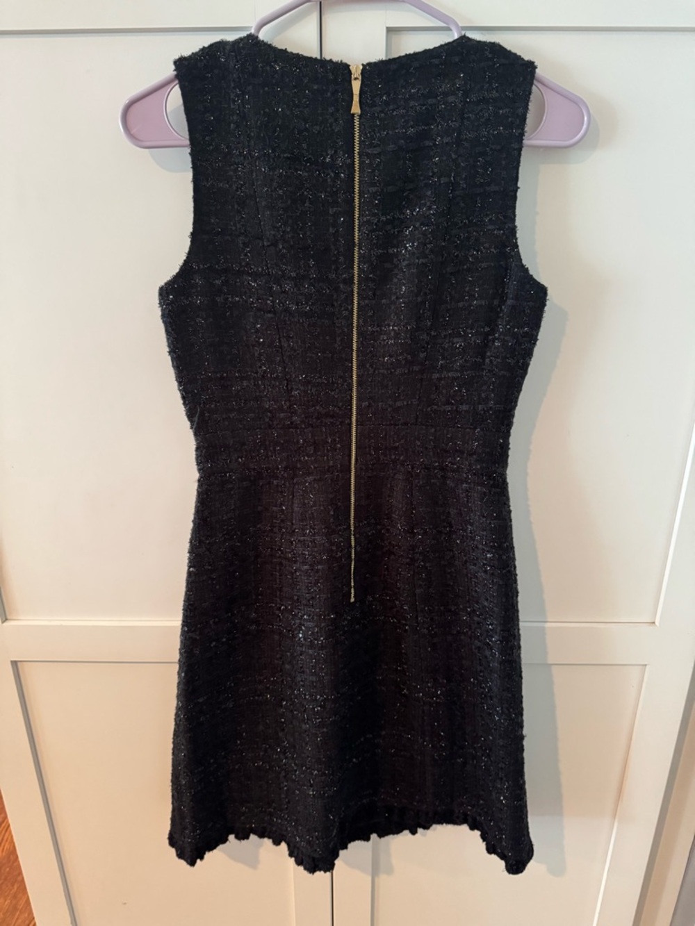 kate spade Black Tweed Pearl-Button Mini Dress - Picture 4 of 4